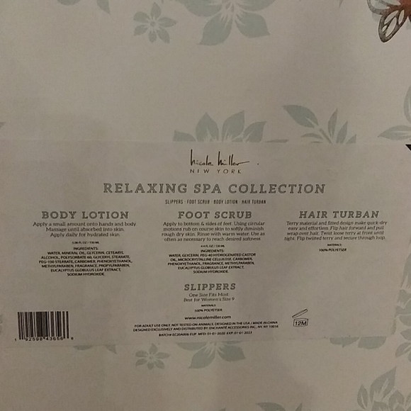 0727 Nicole Miller Relaxing Spa Collection - Picture 3 of 7
